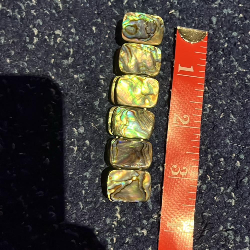 Abalone stretch bracelet - Picture 3 of 5